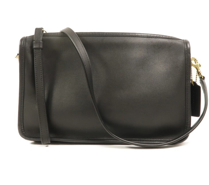 Coach Basic Bag 9455 Black Leather Crossbody with Dust Bag