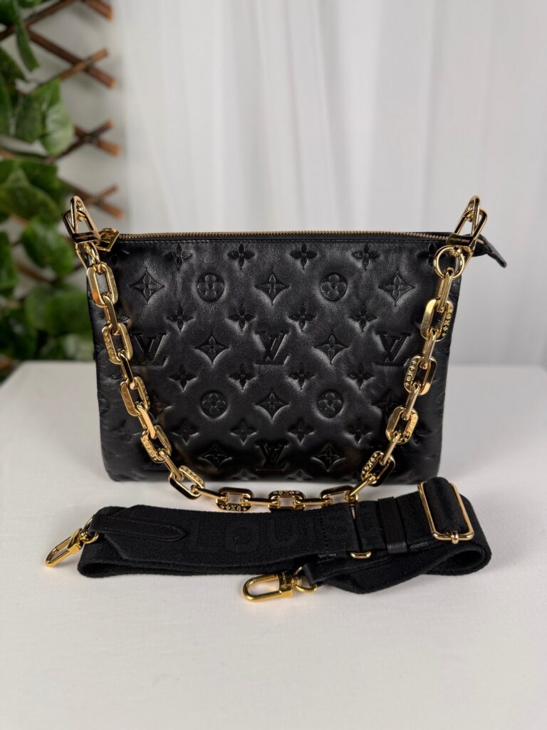 Louis Vuitton Coussin PM M57790 Black Monogram Lambskin Bag