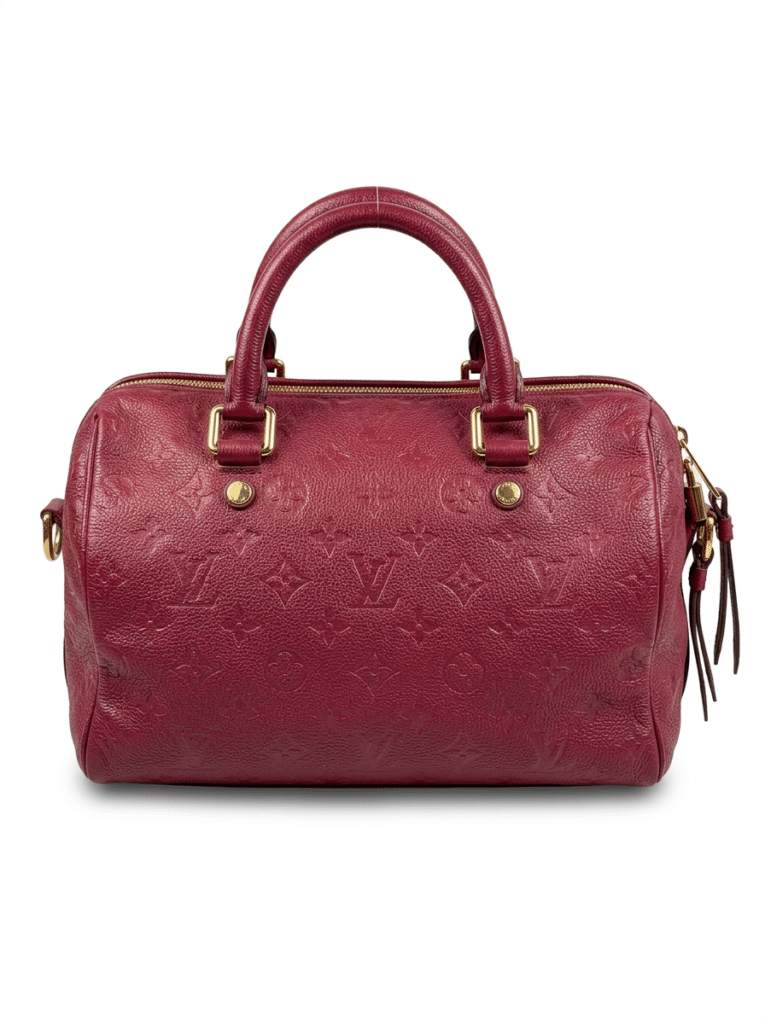 Louis Vuitton Speedy Bandoulière 30 Aurore Monogram Empreinte Leather Handbag