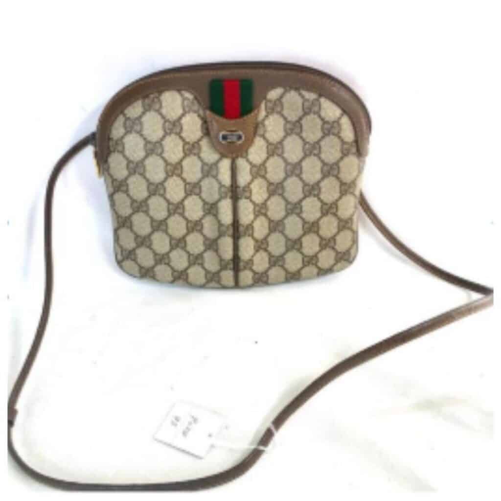 Vintage Gucci Accessory Collection GG Supreme Web Stripe Crossbody Bag